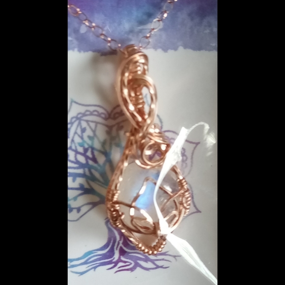 ✨ HP ✨ Handmade 🪷 with Moonstone Necklace 🌙 - Picture 4 of 7